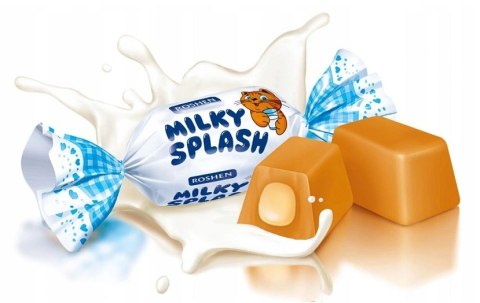Toffi Roshen Milky Splash Toffi z nadzieniem mlecznym 1 kg 1000 g Toffi Roshen Milky Splash Toffi z nadzieniem mlecznym 1 kg 1000 g