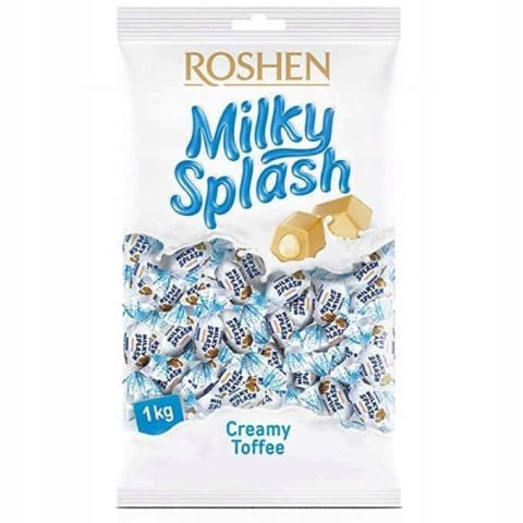 Toffi Roshen Milky Splash Toffi z nadzieniem mlecznym 1 kg 1000 g Toffi Roshen Milky Splash Toffi z nadzieniem mlecznym 1 kg 1000 g